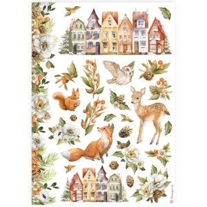 Stamperia A4 RICE PAPER - CLASSIC CHRISTMAS - UNDERWOOD - Picture 1 of 1