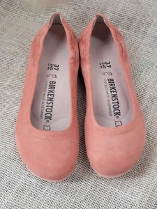 Birkenstock Women's Celina II Flats Coral Suede Size 37  (US 6) - Picture 1 of 9