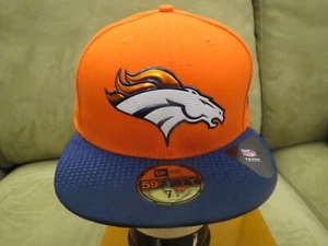New Era Denver Broncos Sombrero Ajustado Colección 2015, Logotipo Brillante Talla 7 5/8 - Imagen 1 de 7