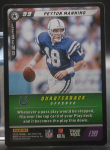 Peyton Manning (Colts/HOF) - 2022 Panini NFL Five #E199