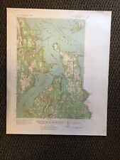Vintage USGS Port Gamble Washington 1940 Topographic Map 2