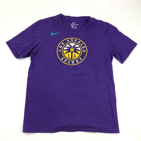Los Angeles Sparks Shirt Youth Size Extra Large Nike Girls Short Sleeve WNBA Tee Cover