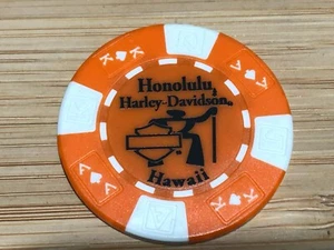 Harley Davidson Poker Chip Honolulu Hawaii - Picture 1 of 2