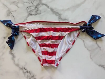 Catalina * бикини * плавать брюки женщин размер L полностью с подкладкой красный белый синий!! США!! - Изображение 1 из 4