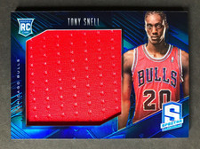 2013-14 PANINI SPECTRA TONY SNELL 71/75 JUMBO PATCH ROOKIE RC #19, CHICAGO BULLS