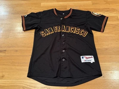 Barry Bonds San Francisco Giants Men's Alternate Black Jersey w/ Team Patch Sm. - Image 1 of 4