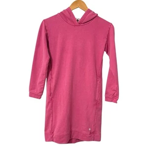 Z by Zella Pink Plumier Pullover Hoodie Sweatshirt Dress Girls Size Large - Picture 1 of 13