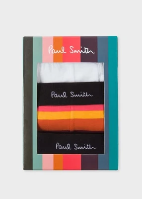 Paul Smith Artist Stripe Long Trunks Set of 3 Pack Size L New MK025011 - Image 1 of 3