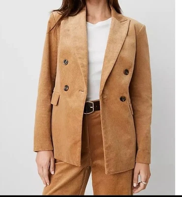 Chaqueta Blazer Traje Ann Taylor Pana Pico Solapa Talla 00 XXS NUEVO CON ETIQUETAS Timeless 2024 Foto 1 de 4