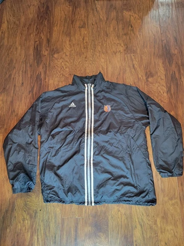 Vintage Charlotte Bobcats Windbreaker Jacket Adult Size large Black Adidas NBA Cover