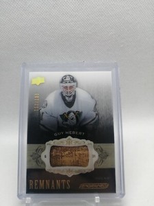 2018-19 UD Engrained Remnants game-used Anaheim Ducks Guy Hebert 062/100 R-HE