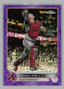 2022 Topps Chrome Carson Kelly Purple Speckle Refractor /299 Diamondbacks Cubs - Picture 1 of 2