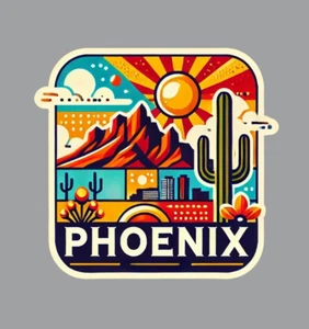 Phoenix Arizona Laptop Sticker - Picture 1 of 5