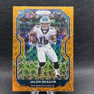 2020 Panini Prizm - JALEN REAGOR ORANGE LASER ROOKIE #342 Philadelphia Eagles - Picture 1 of 2
