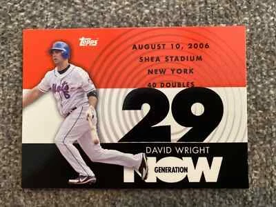 2007 Topps Generation Now Insert #GN175 Mets David Wright Baseball Card - Image 1 of 2