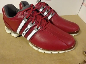 Adidas Red / White Tour 360 ATV Golf Shoes  Mens Size 8.5 - New 674662 - Picture 1 of 17