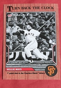 2022 Topps Now Willie Mays 4/7 Turn Back The Clock Cherry Red #43  MT SEE LISTIN