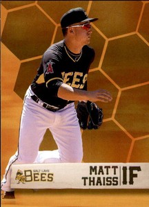 2019 Salt Lake Bees Choice #31 Matt Thaiss Jackson New Jersey NJ Baseball Card