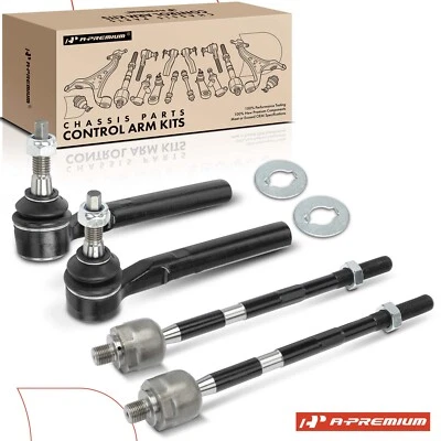 A-Premium 4x Tie Rod Kit Front Inner Outer for Hummer H3 2006-2010 H3T 2009-2010 - Image 1 of 4