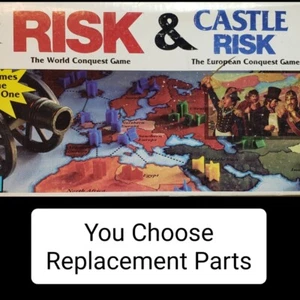 You Choose - 1990 Risk & Castle Risk Replacement Parts Parker Brothers Game - Picture 1 of 18