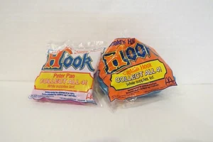 1991 McDonalds HOOK Happy Meal Toys CAPTAIN HOOK AND PETER PAN Set of 2 - Picture 1 of 6