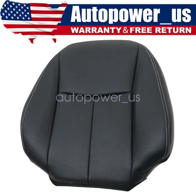 For 2014-2020 Infiniti Q50 Driver Lean Back Perforated Leather Seat Cover Black - Imagem 1 de 4