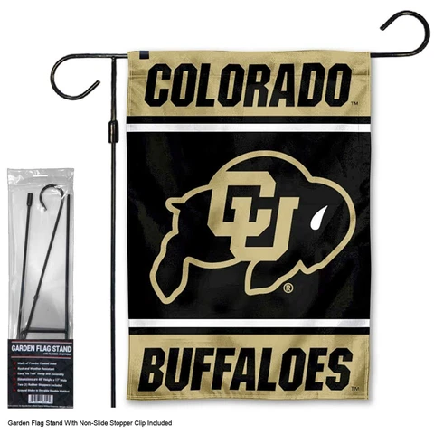 Colorado Buffaloes Garden Flag and Stand Pole Kit Cover