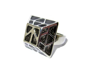LORD OF THE RINGS THORIN OAKENSHIELD DWARVEN KING SILVER-PLATED SIZES US 8 9 10 - Picture 1 of 3