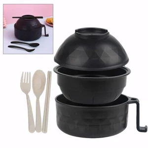 Ramen Schüssel Ramen Kocher für INSTANT Nudeln Schüssel mit Essstäbchen Ramen Schüssel Set - Bild 1 von 13