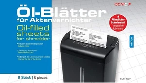 Genie Pflegekit 6x Ölblätter Ölpapier Cleaning-Kit Aktenvernichter 12627 Veggi - Bild 1 von 3