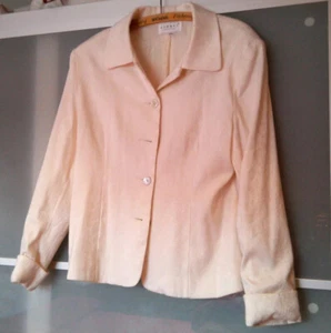 Brautmode,Jacke,Blazer,Jacket, Hochzeit,Gr 38/40, M,Creme,Brautjacke,Paisley - Bild 1 von 5