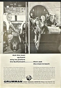 Grumman Aircraft Gulfstream Pilots Airplane Print Ad 1963 - Picture 1 of 5