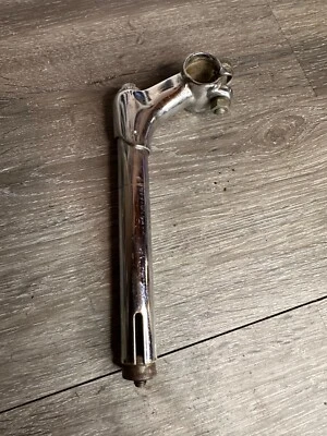 Vintage Cruiser Bike Quill Stem 22.1mm Chrome Steel 25.4mm Bar - Image 1 of 4