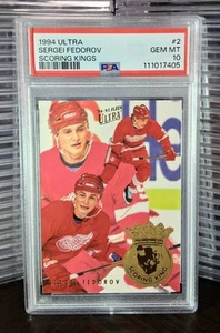 Sergei Fedorov 1994-95 Ultra Scoring Kings Card #2 PSA 10 GEM MINT POP 4 - Bild 1 von 2