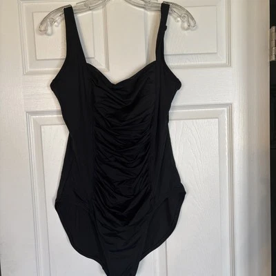 Calvin Klein, Black, One Piece, Women’s Swimsuit. Size 16 - Image 1 of 4