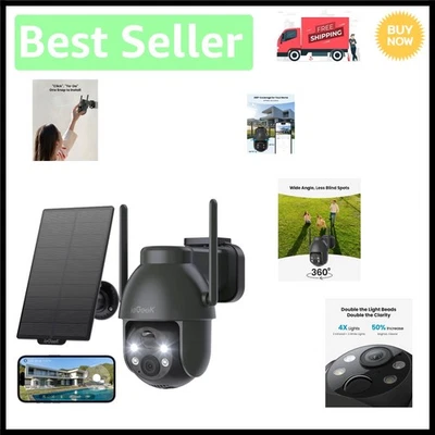 Battery Powered 2K Outdoor Security Camera with Wi-Fi & Smart Motion Detection - Image 1 of 4