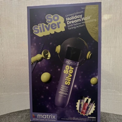 Matrix SO SILVER Shampoo 10.1oz Conditioner 10.1oz Miracle Creator Leavein 6.8oz - Image 1 of 4