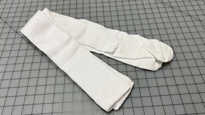 18th century style 36" Long Clean White cotton, plain Stockings - Reproduction - Picture 1 of 11
