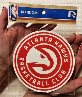 NBA Atlanta Hawks Static Cling 5" X 5", Decal - Image 1 of 2