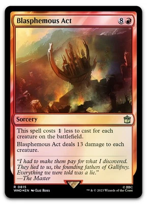 Blasphemous Act (Surge Foil) #815 (LP) Doctor Who WHO Magic MTG - Image 1 of 2