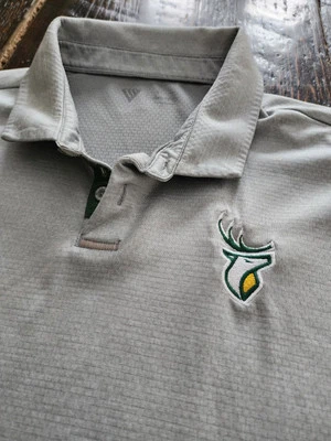 Edmonton Eskimos Elks Golf Polo Mens Large Gray CFL - Image 1 of 4