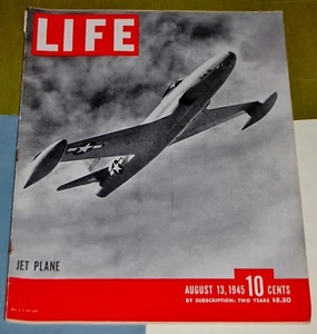 Life Magazine Aug 13,1945 - Jet Plane on the Cover & Potsdam (Truman & Stalin) - Picture 1 of 12