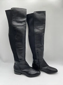 Sam Edelman Pam Women’s Zipper Ribbed Knit Over-The-Knee Boots Black Size 8.5/39 - Picture 1 of 5