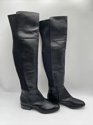 Botas Sam Edelman Pam para mujer con cremallera acanaladas tejidas por encima de la rodilla negras talla 8,5/39 Foto 1 de 4