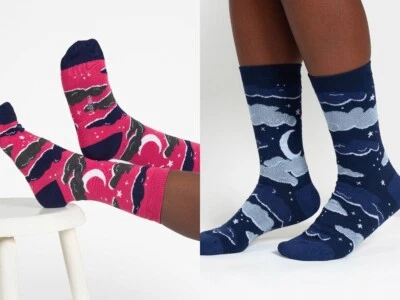 THOUGHT (BRAINTREE) THOUGHT BAMBOO LADIES SOCKS - CLOUDY NIGHT TA383