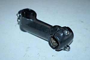 MTB Stem 1 1/8" Threadless 105mm 27º Rise 25.4mm Black Gravel Hybrid USA Shipper - Picture 1 of 7