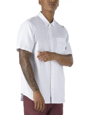 Vans Houser SS Short Sleeve Button Down Shirt White Men’s SZ L New!!! - Image 1 of 4
