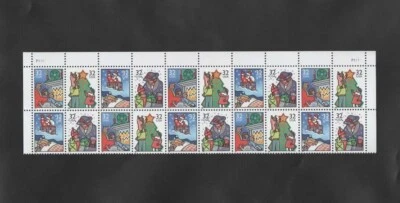 Stamps. USA. Family Scenes Christmas 1996. Plate Block of 20. Scott #3108-3111 - Image 1 of 2