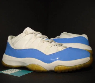 Nike Air Jordan XI 11 2001 retro bajo sin circular blanco Columbia azul criado 136053-141 12 Foto 1 de 4