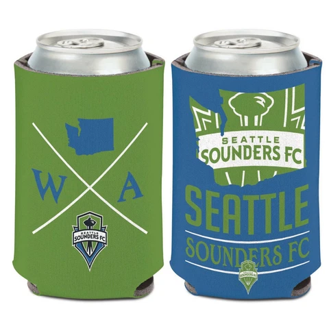 5 pack Seattle Sounders FC WinCraft 12oz. Hipster Can Cooler koozie cozy coozie Cover